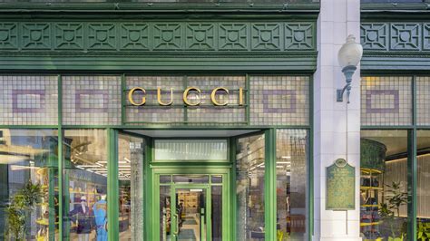 gucci store section.